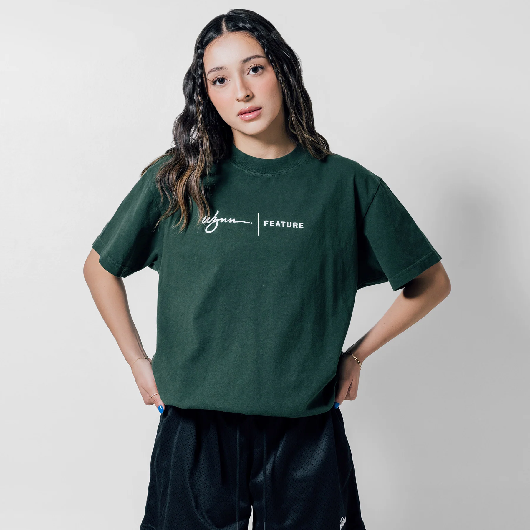 Feature x Wynn Logo Lock Up Tee - Huckleberry - Image 8