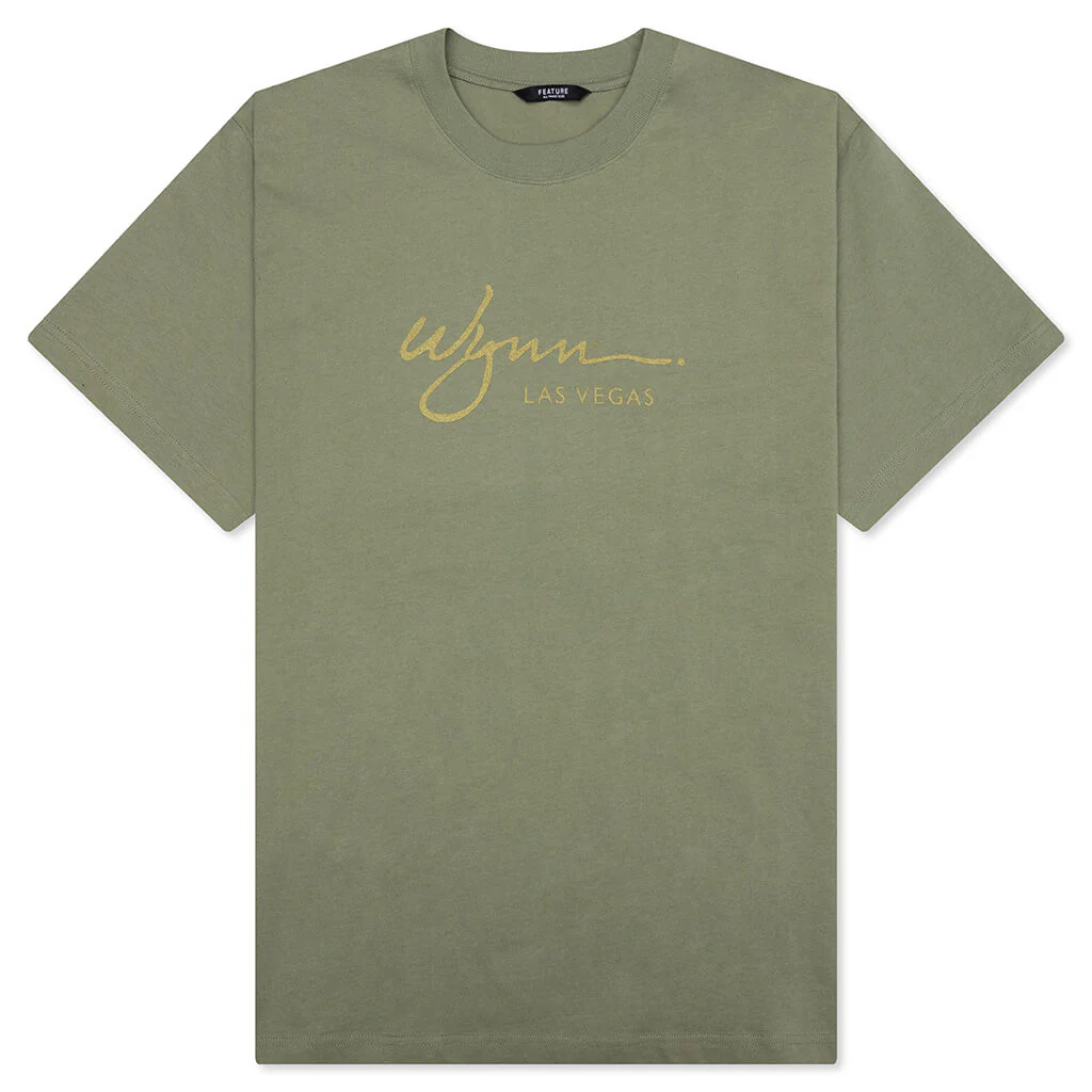 Feature x Wynn Plaza Tee - Oil Green