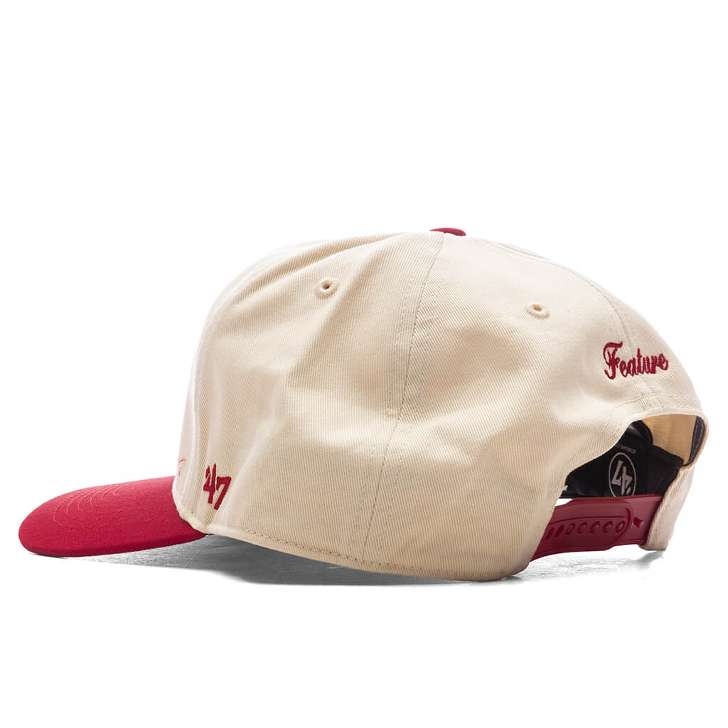 FEATURE x '47 Brand ‘LV’ Bones Two Tone - Natural/Red - Image 4