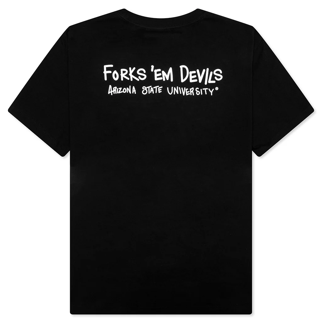 Feature x ASU Fork Em Devils Tee - Black - Image 2