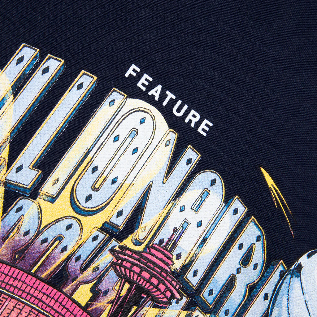 Feature x Billionaire Boys Club Stadium Hoodie - Navy - Image 4