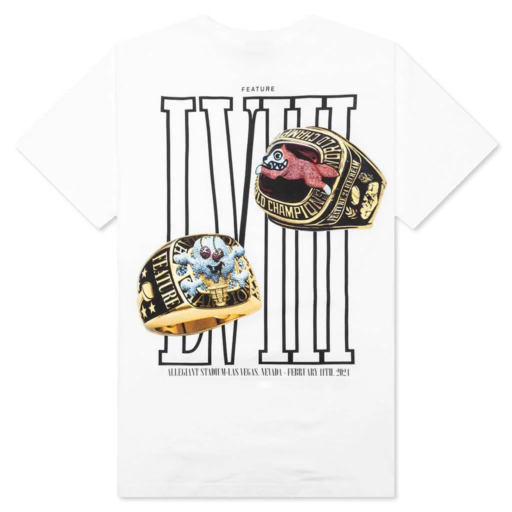 Feature x Icecream Rings Short Sleeve Tee - White - Image 2