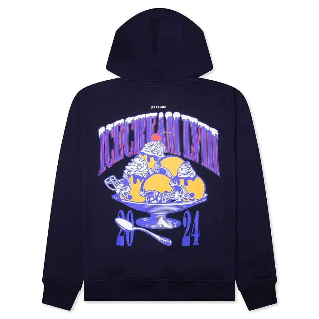 Feature x Icecream Super Bowl Hoodie - Navy - Image 2