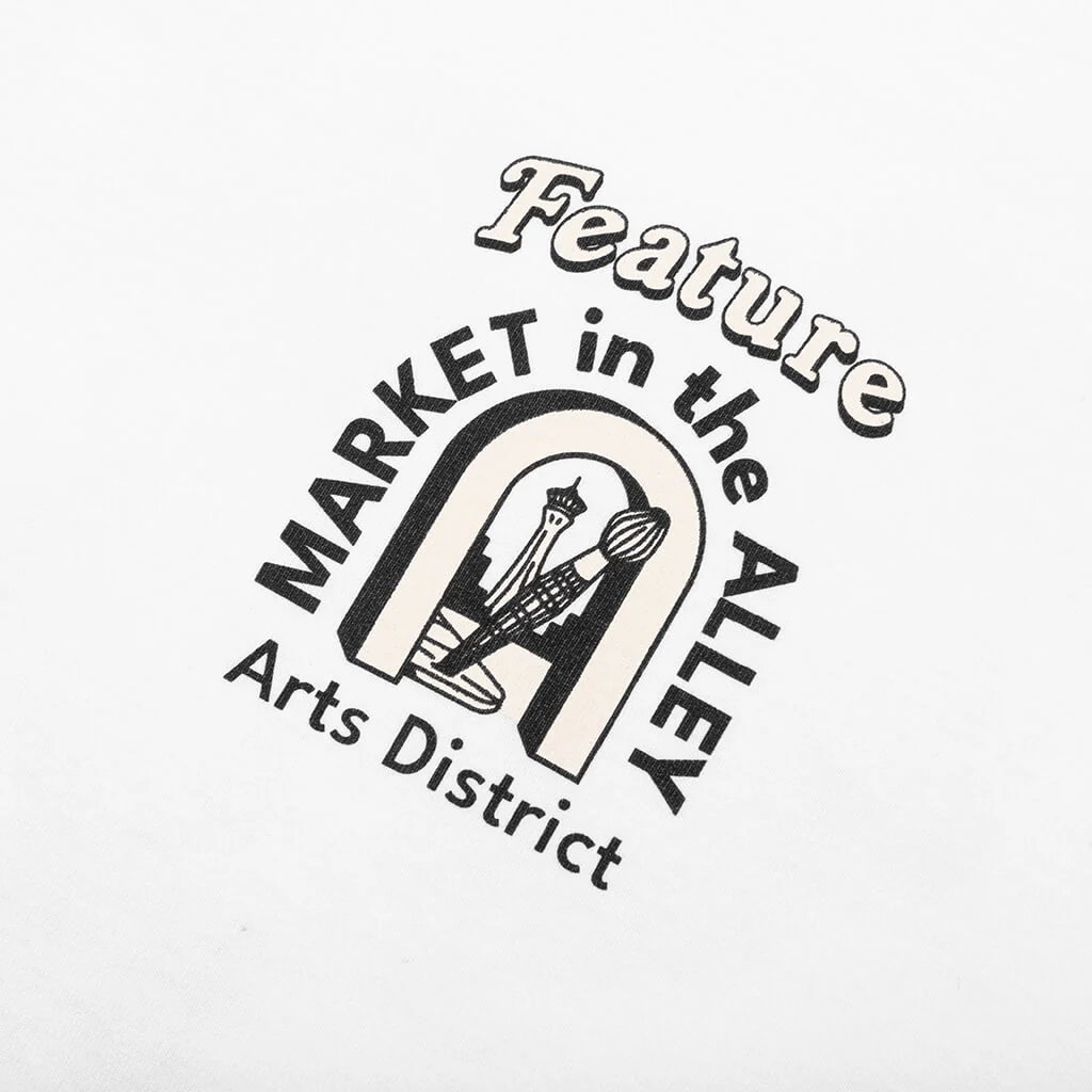 Feature x Market in the Alley Tee - White - Image 6
