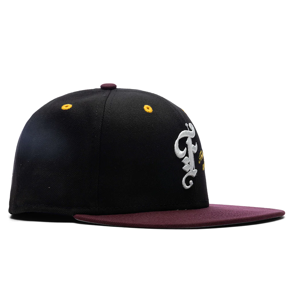 Feature x New Era AZ 5950 Fitted - Black/Maroon - Image 2