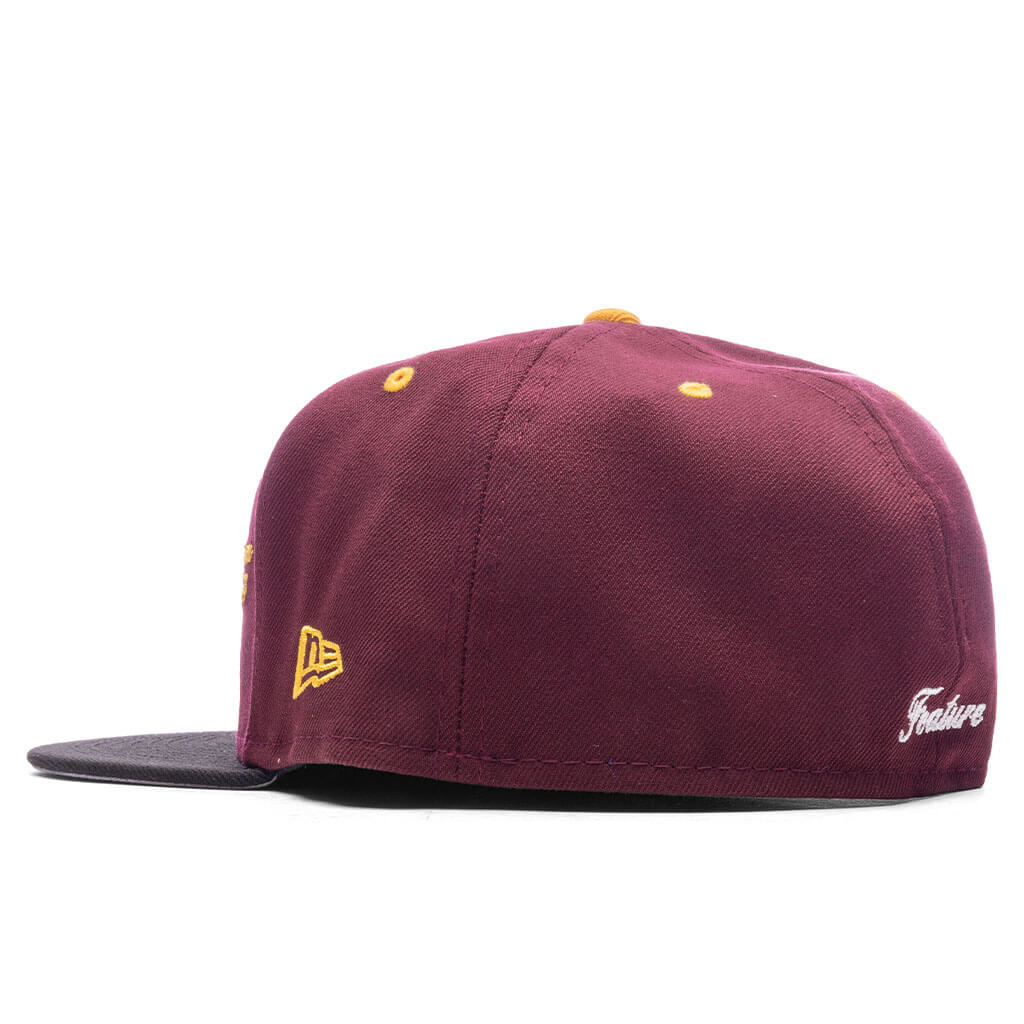 Feature x New Era AZ 59FIFTY Fitted - Maroon/Black - Image 6
