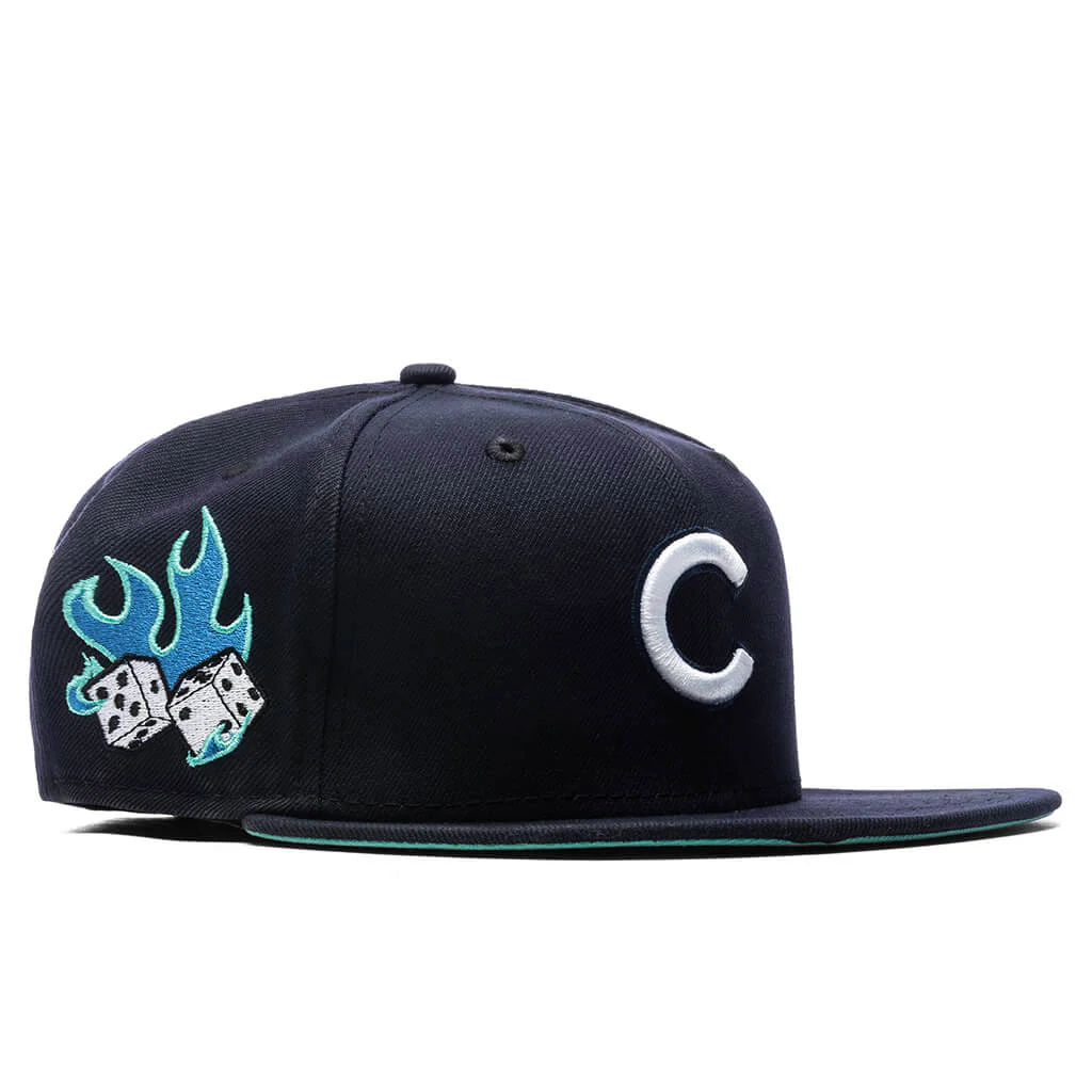 Feature x New Era Flaming Dice 59FIFTY Fitted - Chicago Cubs - Image 6