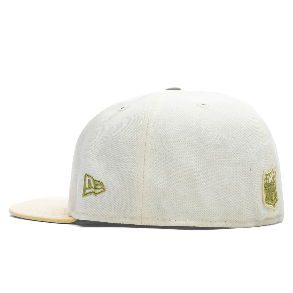 Feature x New Era 59FIFTY Fitted Las Vegas Raiders - Chrome White/Soft Yellow - Image 4