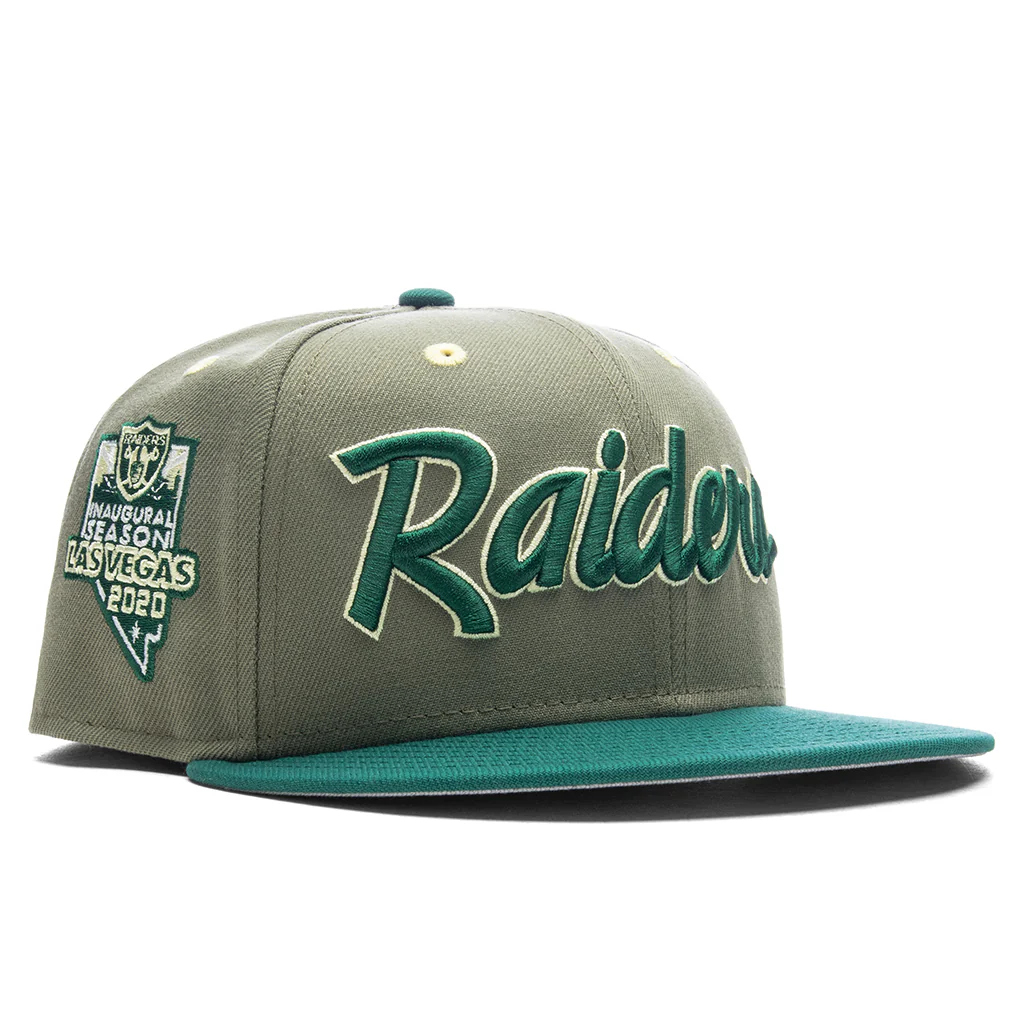 Feature x New Era 59FIFTY Fitted Las Vegas Raiders - Green Back/Emerald Green - Image 2