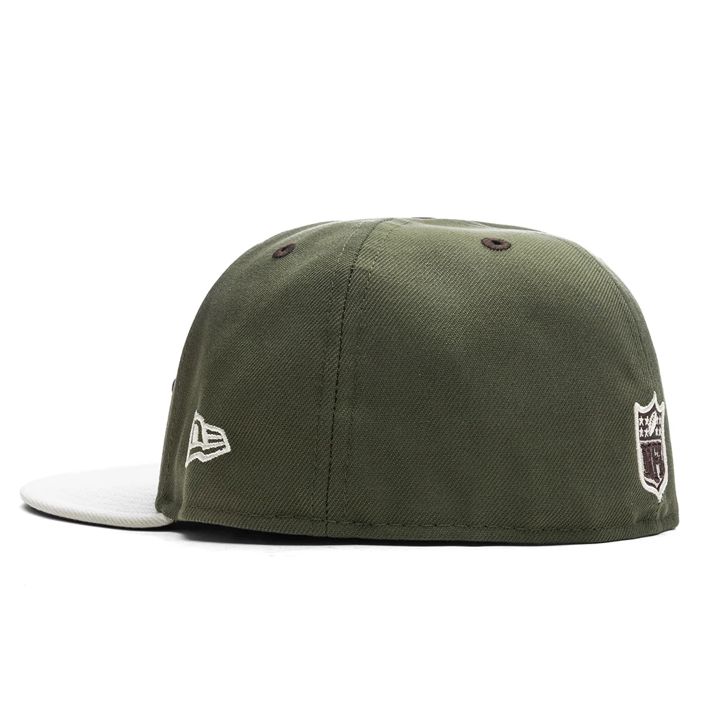 Feature x New Era 59FIFTY Fitted Las Vegas Raiders - New Olive/Stone - Image 4