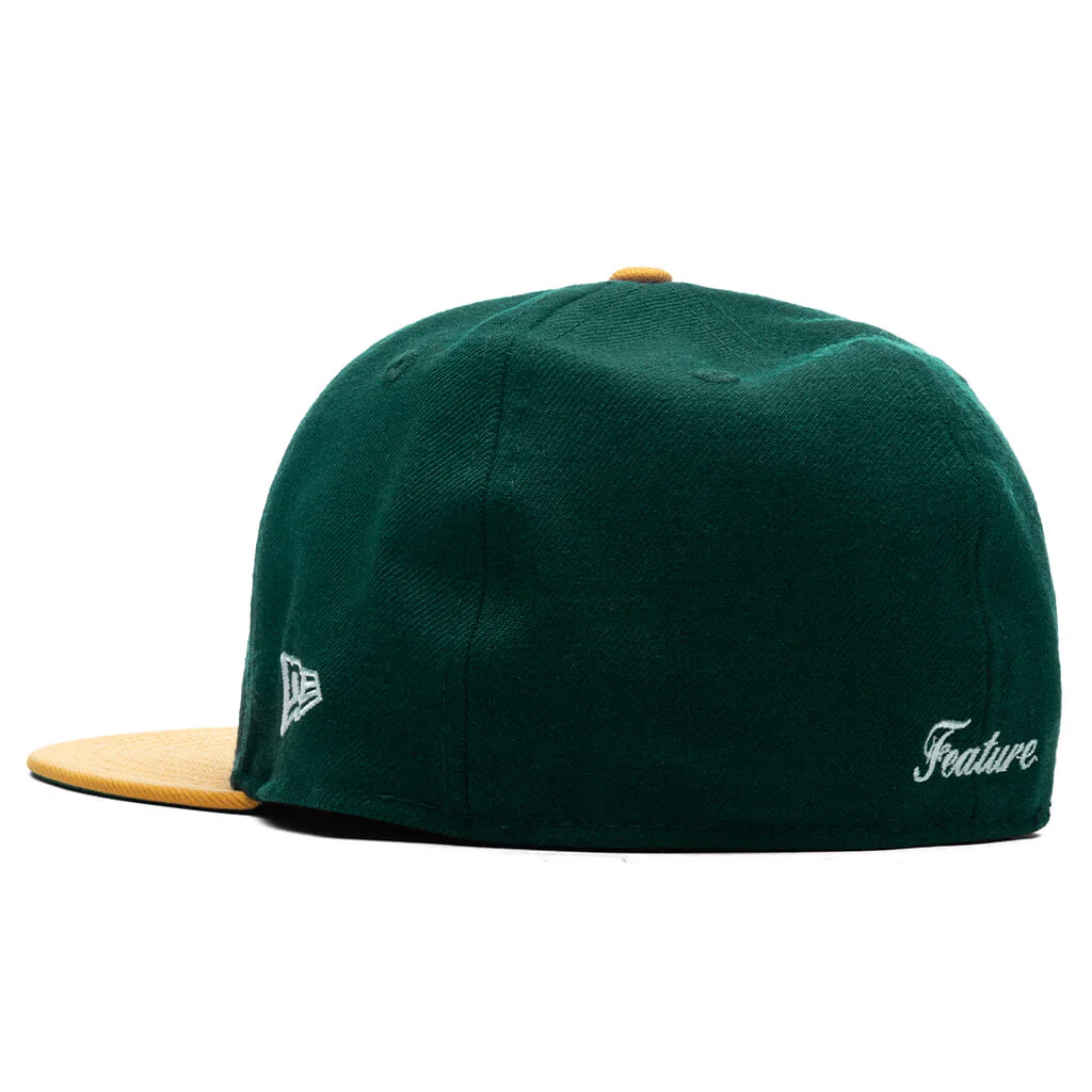 Feature x New Era 59FIFTY Fitted Wool - Dark Green/Yellow - Image 6