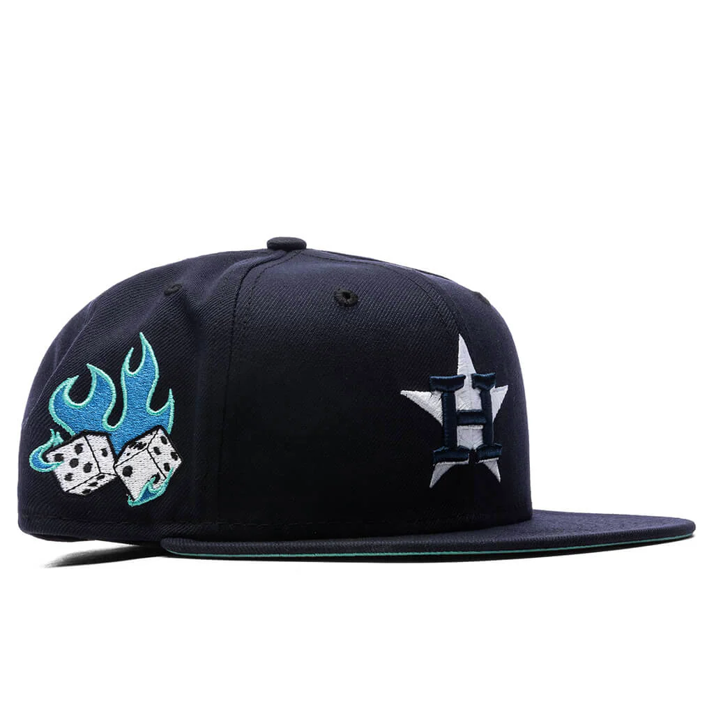 Feature x New Era Flaming Dice 59FIFTY Fitted - Houston Astros - Image 4