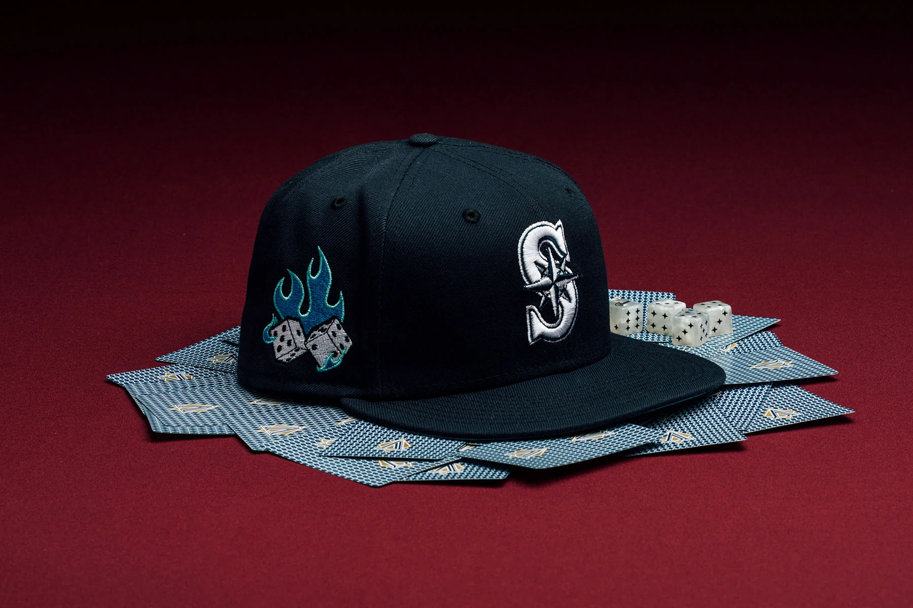 Feature x New Era Flaming Dice 59FIFTY Fitted - Seattle Mariners - Image 7
