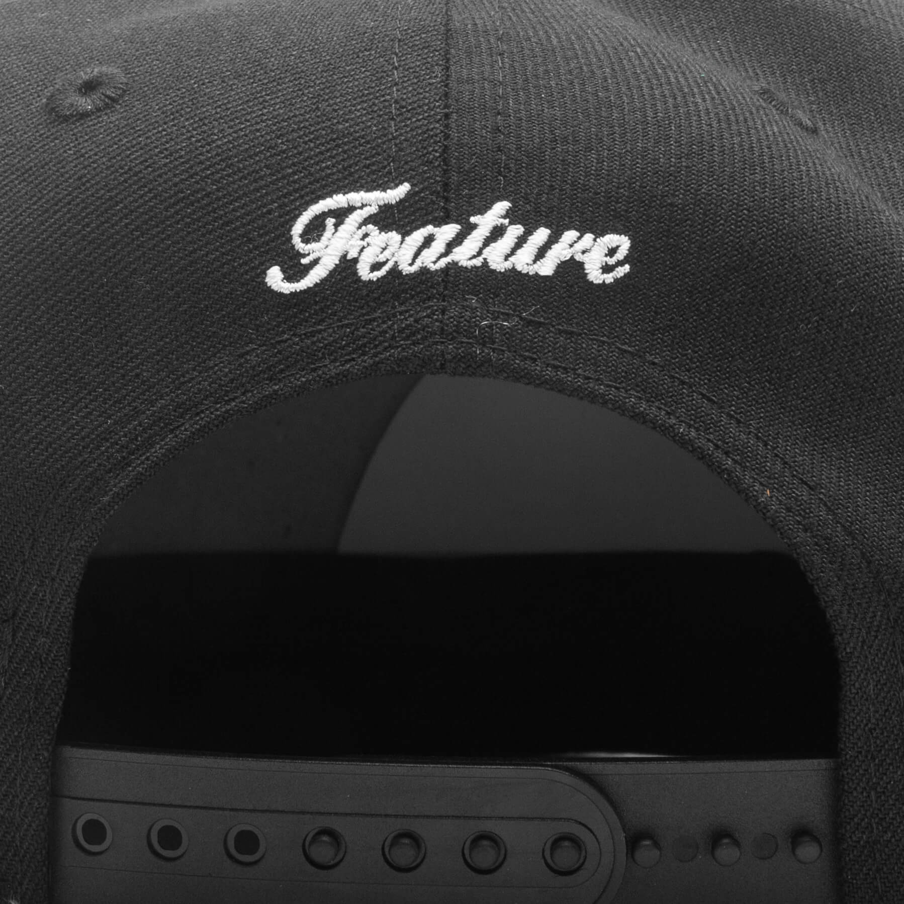Feature x New Era Old English F Snapback Hat w/ Pin - Black - Image 6