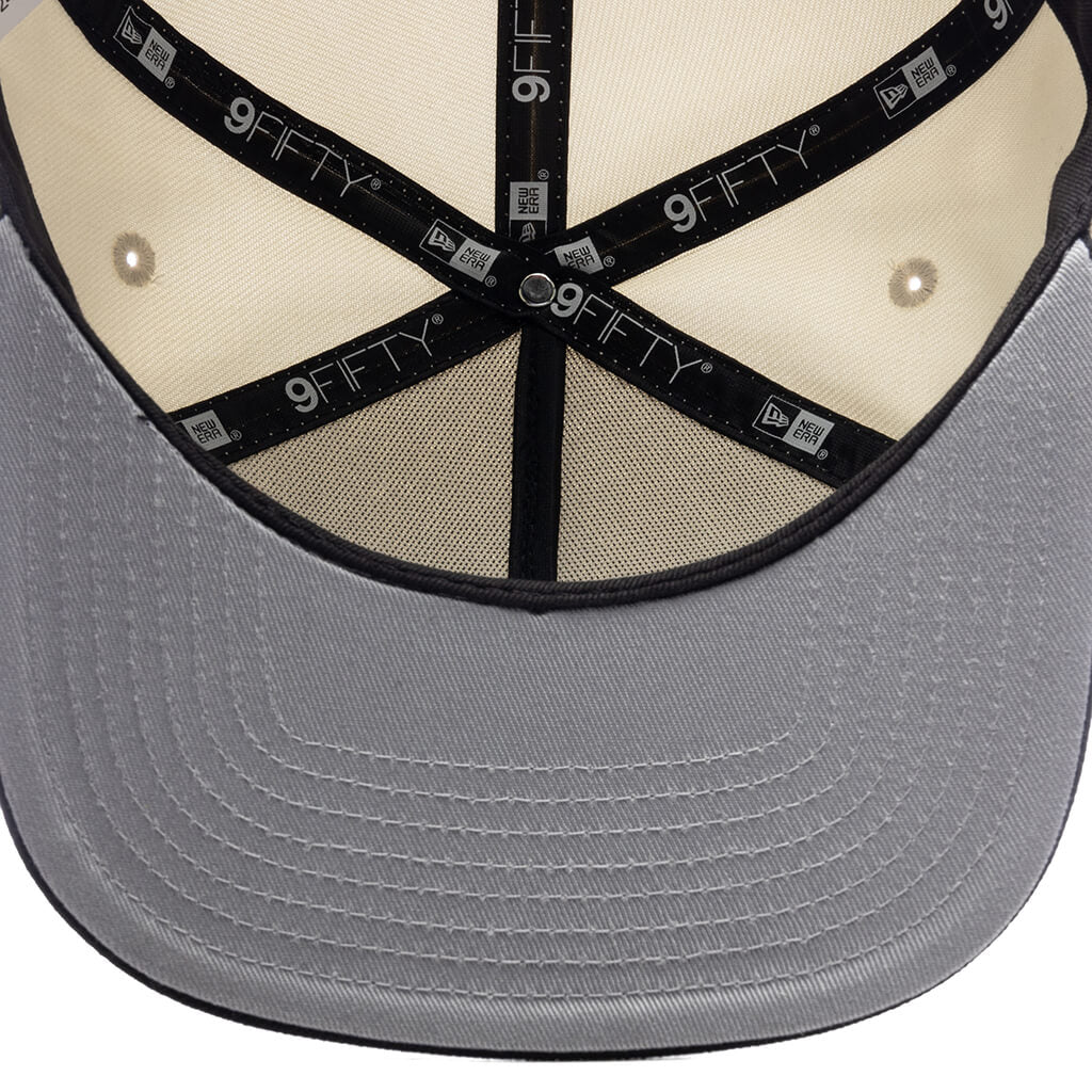 FEATURE x New Era 9Fifty A-Frame Old English F Snapback - Chrome/Black - Image 7
