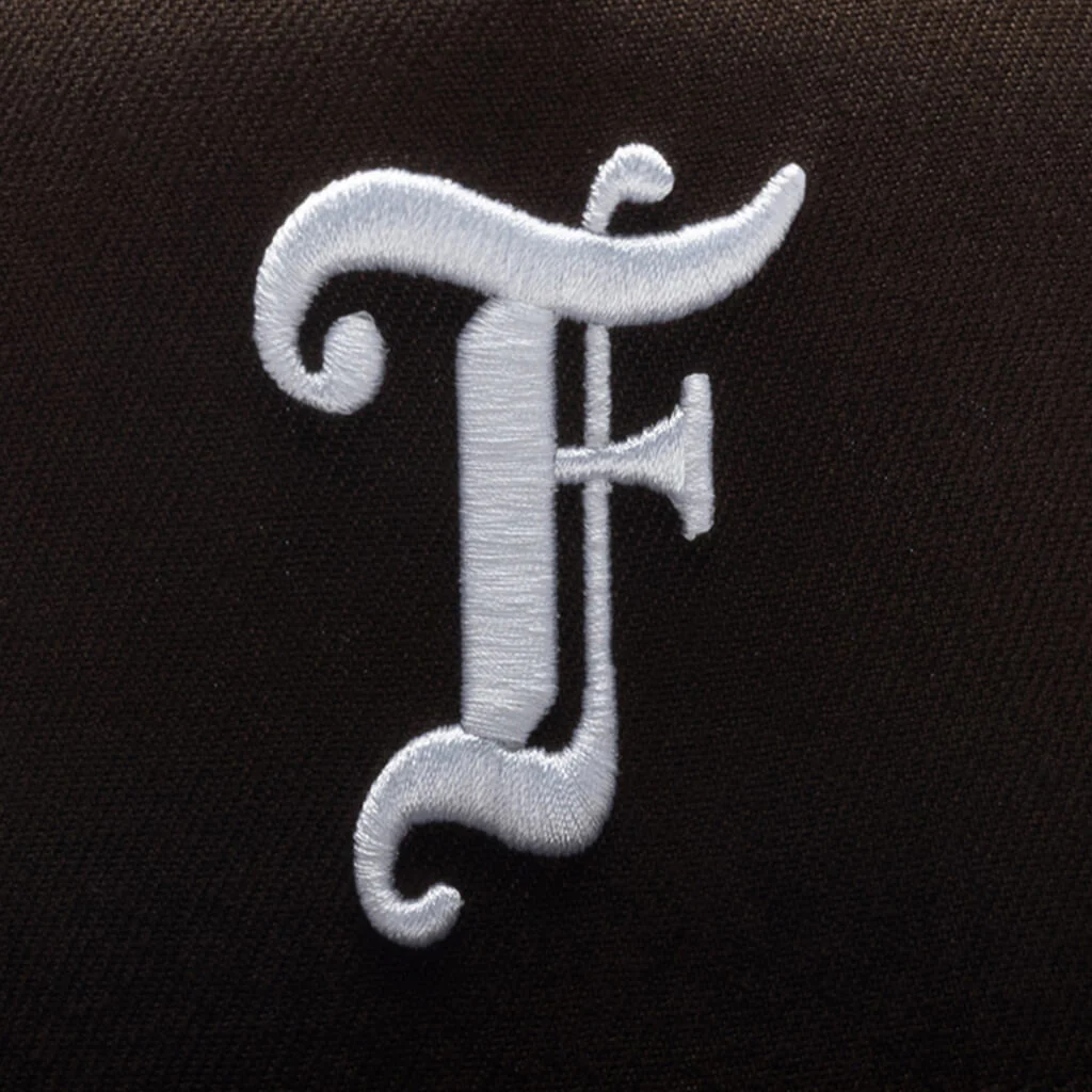 FEATURE x New Era 9Fifty A-Frame Old English F Snapback - Walnut - Image 2