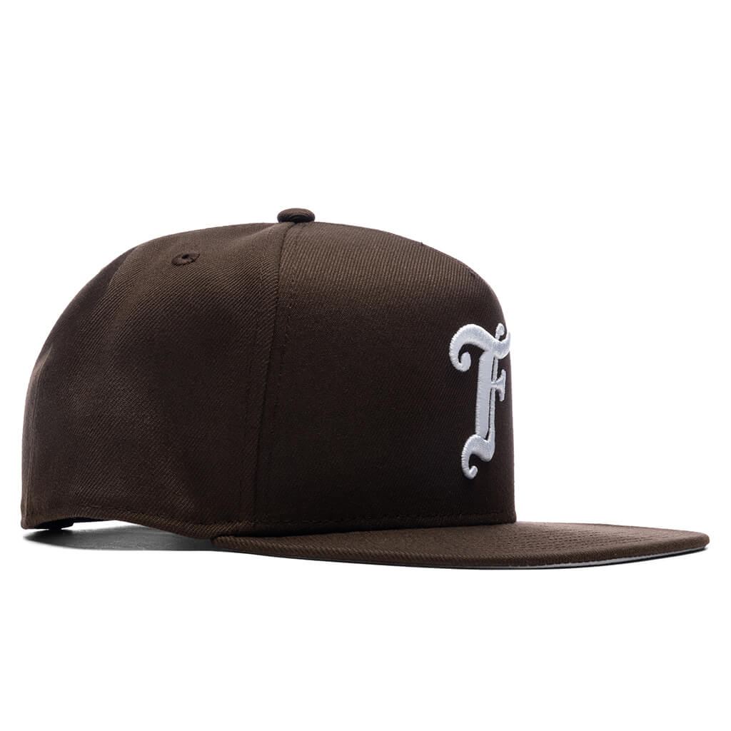FEATURE x New Era 9Fifty A-Frame Old English F Snapback - Walnut - Image 3