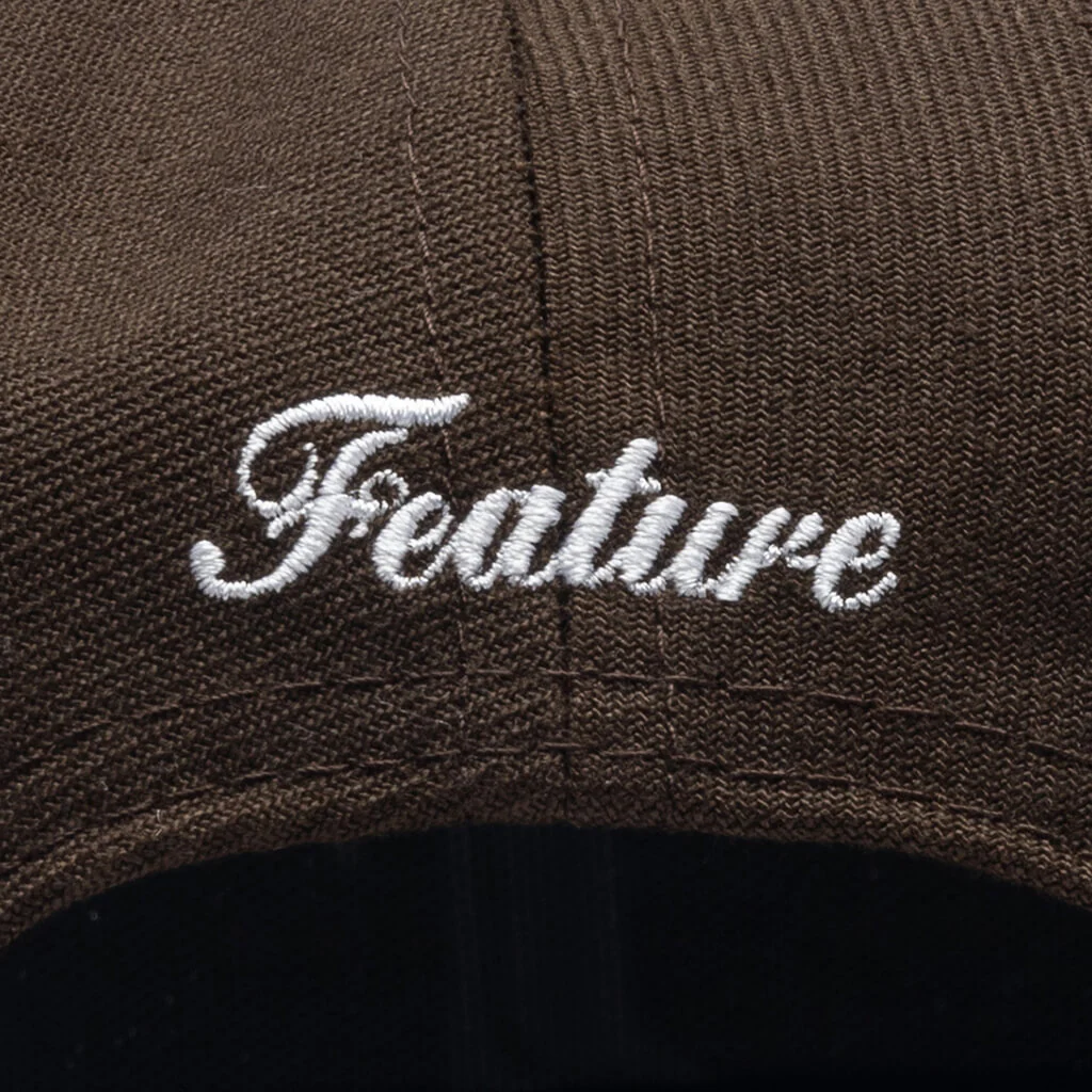 FEATURE x New Era 9Fifty A-Frame Old English F Snapback - Walnut - Image 5