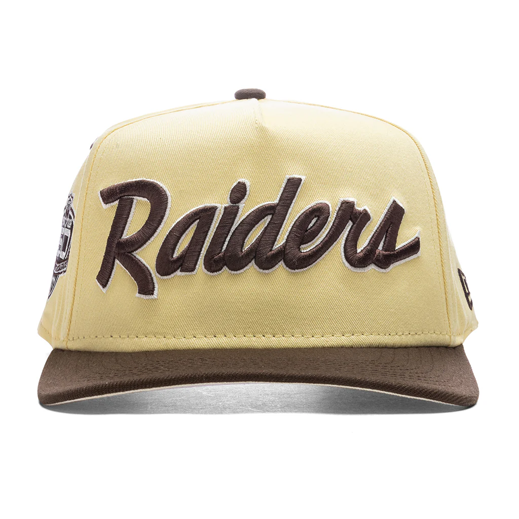 Feature x New Era 9FIFTY A-Frame Snapback Las Vegas Raiders - Soft Yellow/Walnut