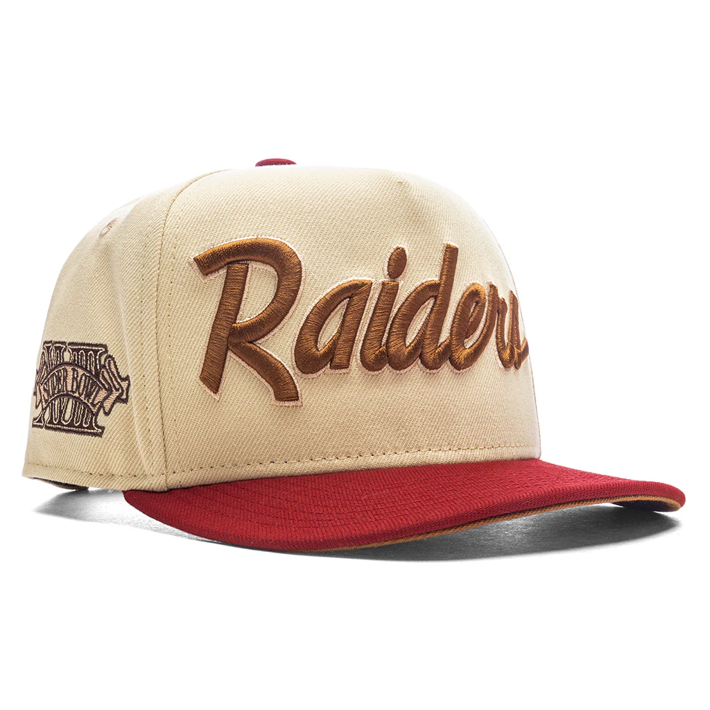 Feature x New Era 9FIFTY A-Frame Snapback Las Vegas Raiders - Vegas Gold/Brick Red - Image 3