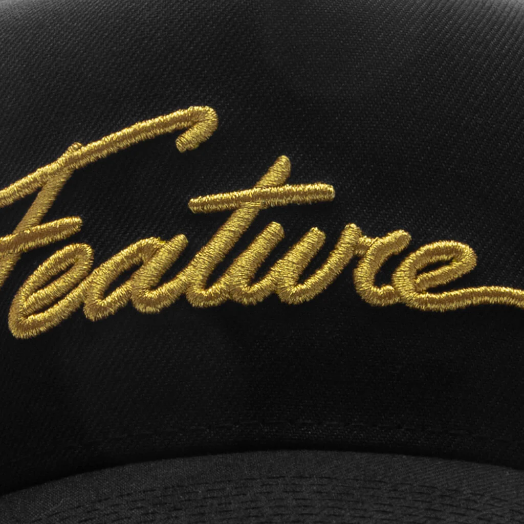 FEATURE x Wynn New Era 9FORTY Plaza A-Frame Snapback - Black - Image 2