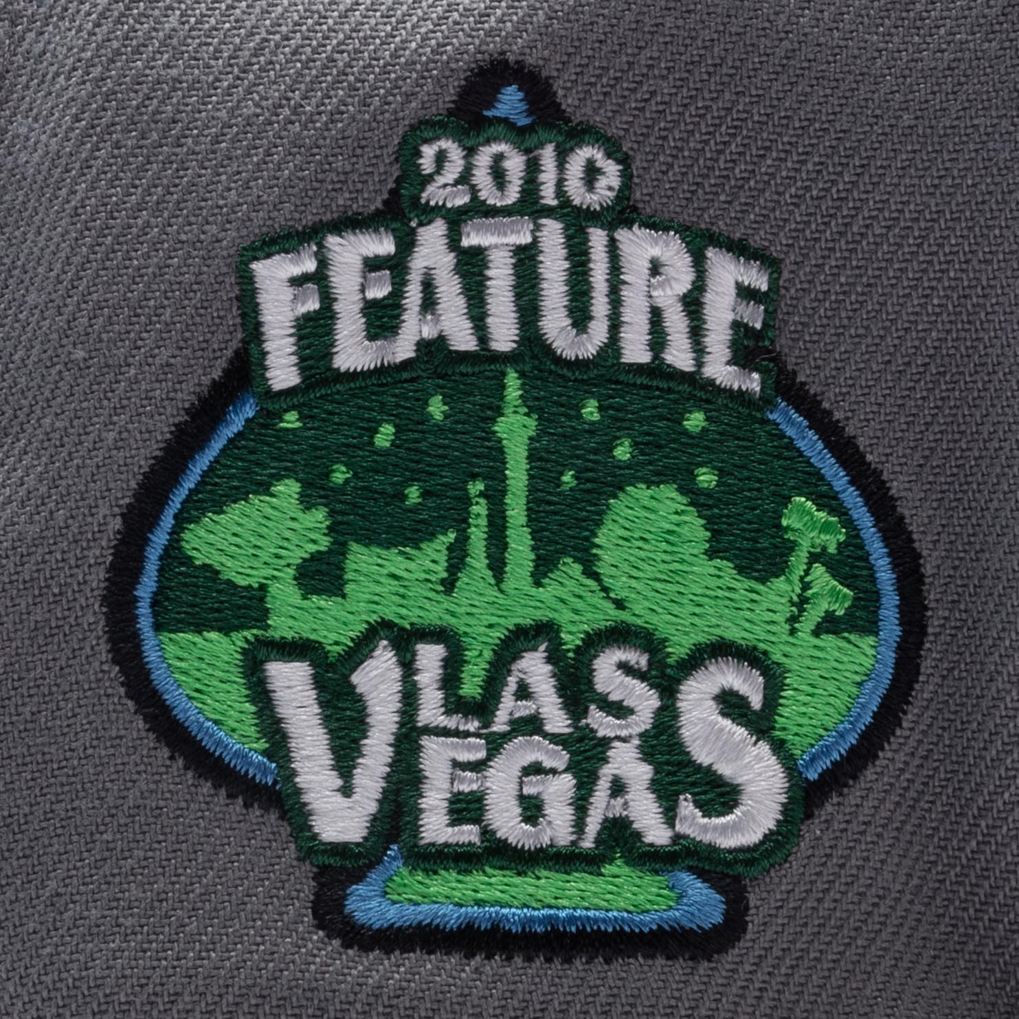 Feature x New Era Old English Las Vegas Snapback - Dark Graphite/Green - Image 3