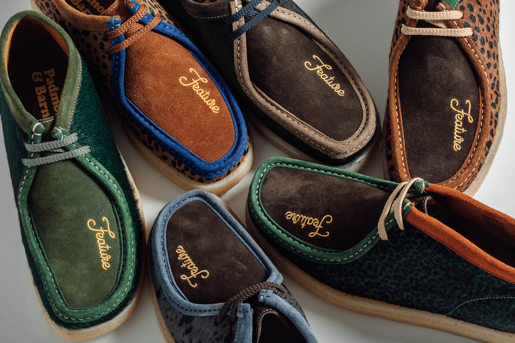 Feature x Padmore & Barnes P204 Original Low Top - Animal/Purple - Image 9