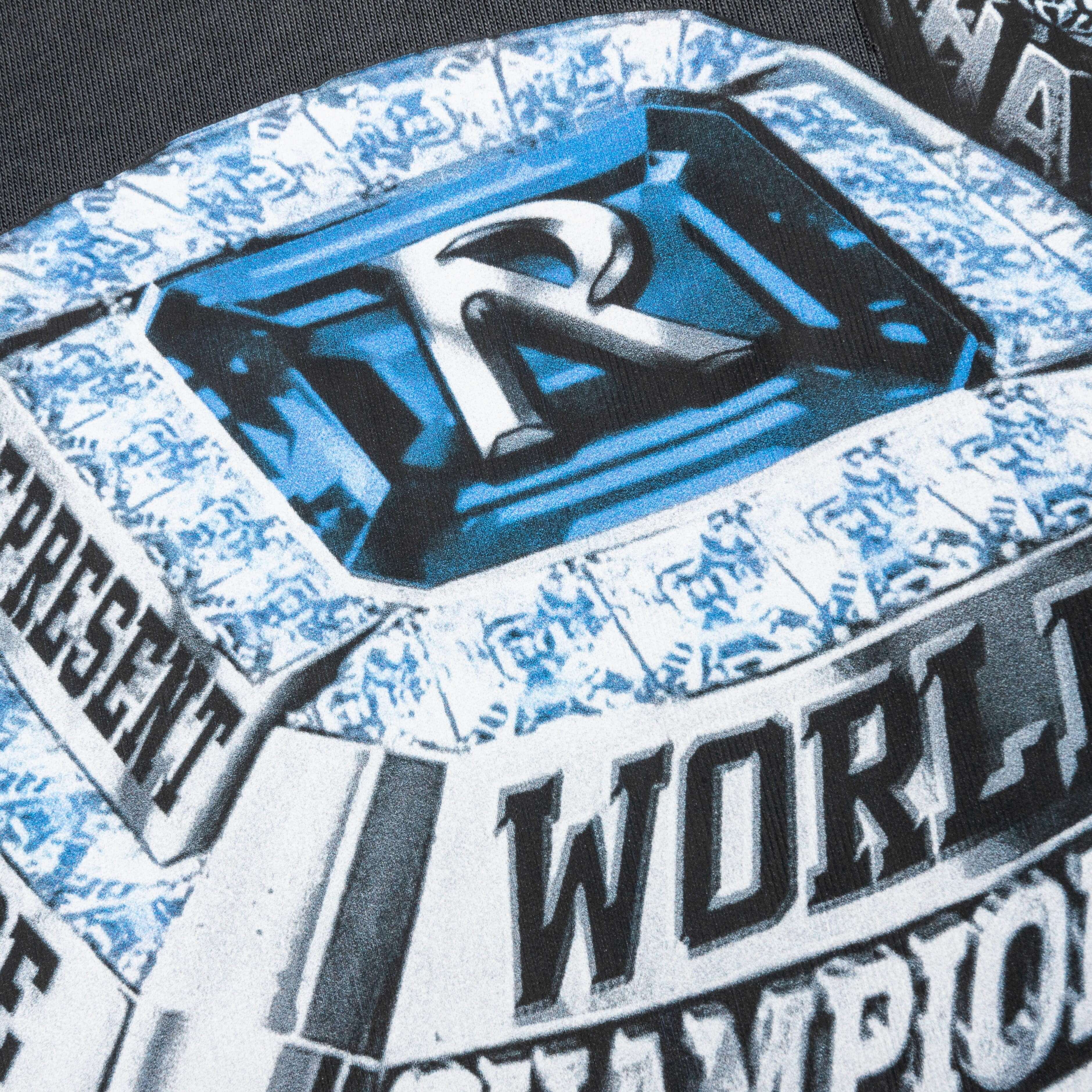Feature x Represent Champion Rings T-Shirt - Stained Black - Image 4