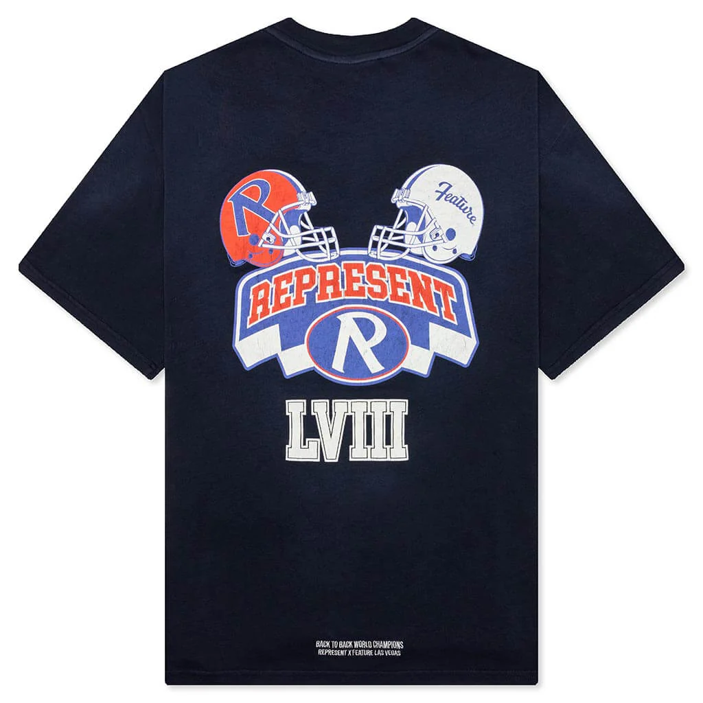 Feature x Represent Champions T-Shirt - Midnight Navy - Image 2