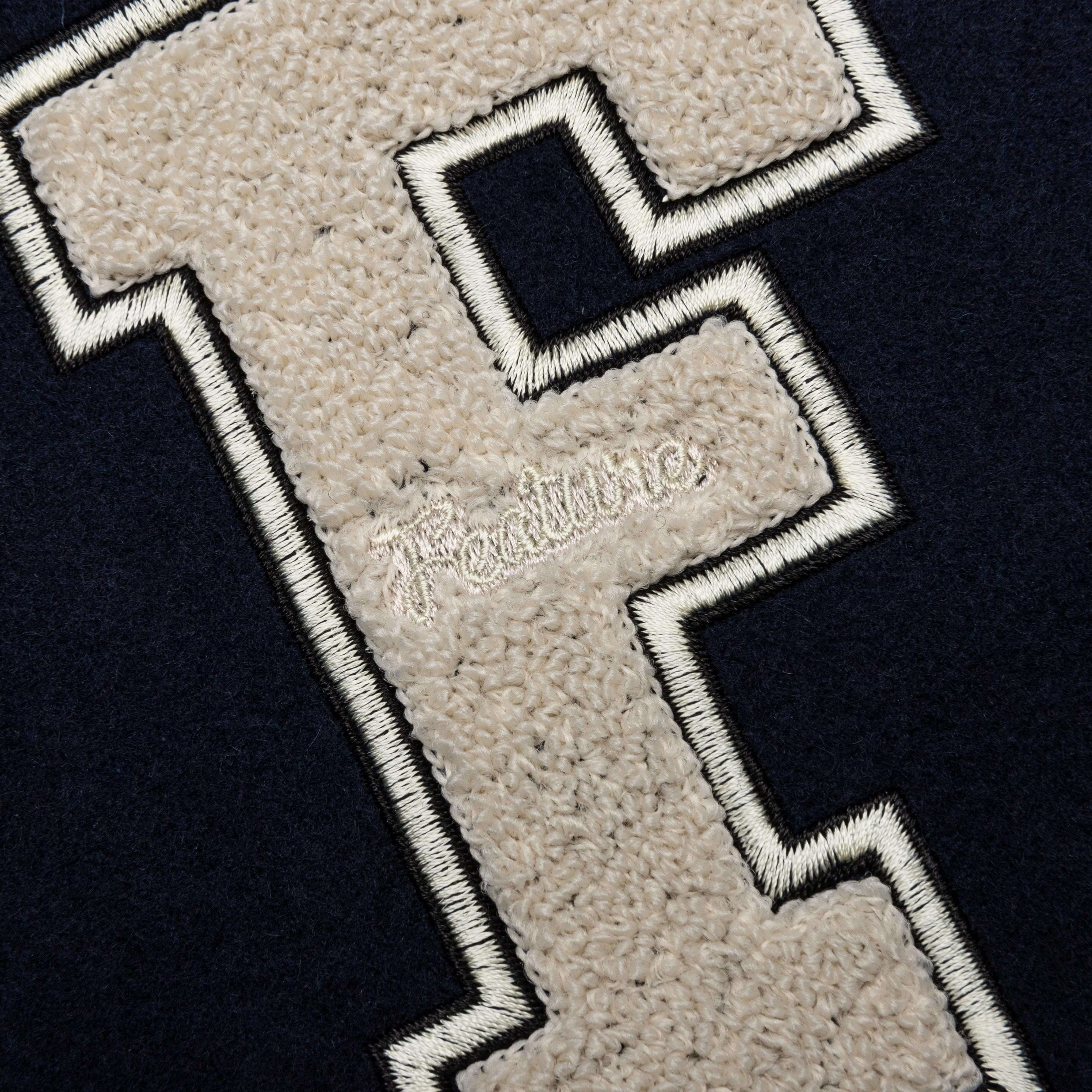 Feature x Represent Champions Varsity Jacket - Midnight Navy - Image 3