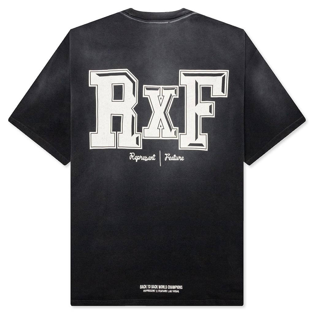 Feature x Represent Multi Logo T-Shirt - Stained Black - Image 2