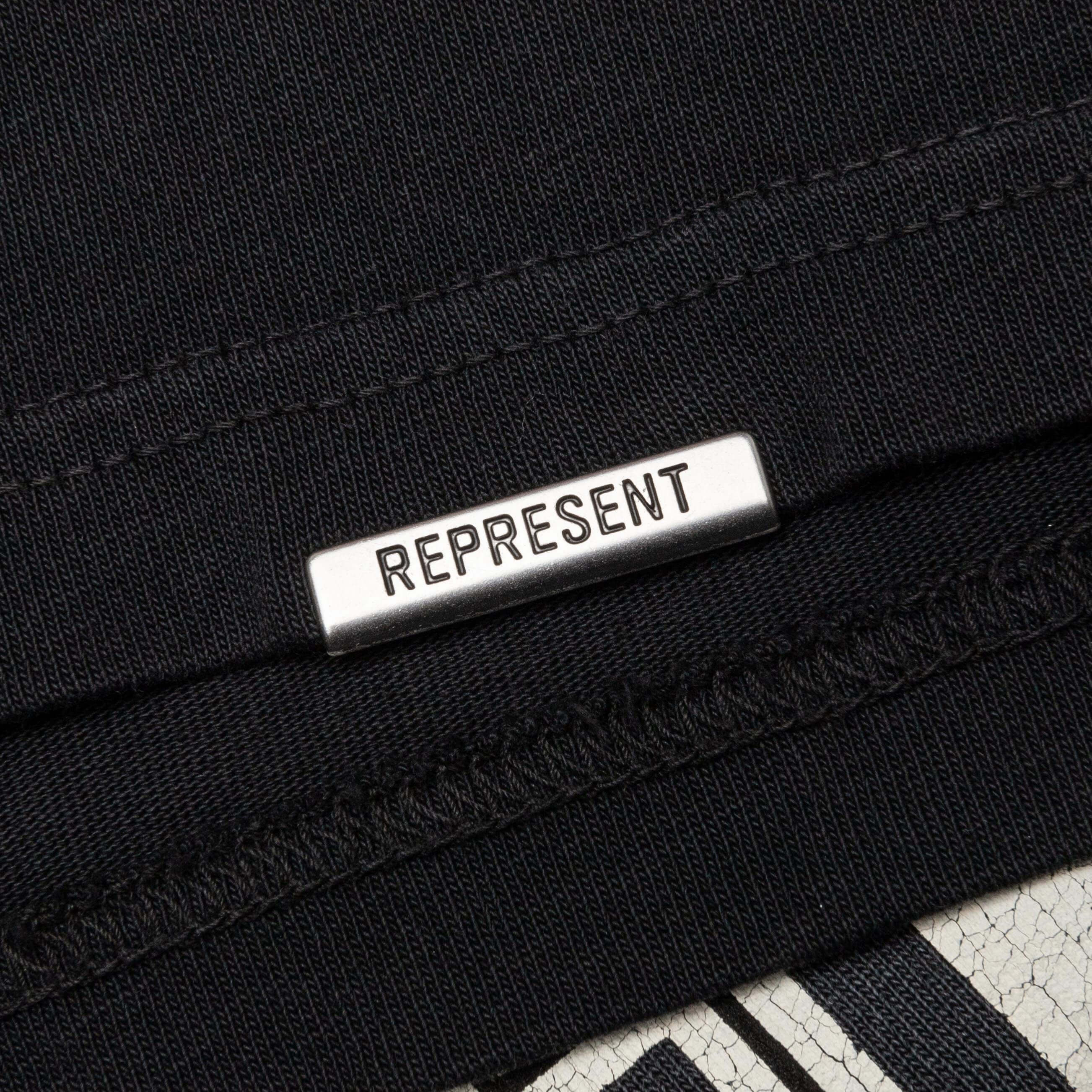 Feature x Represent Multi Logo T-Shirt - Stained Black - Image 5