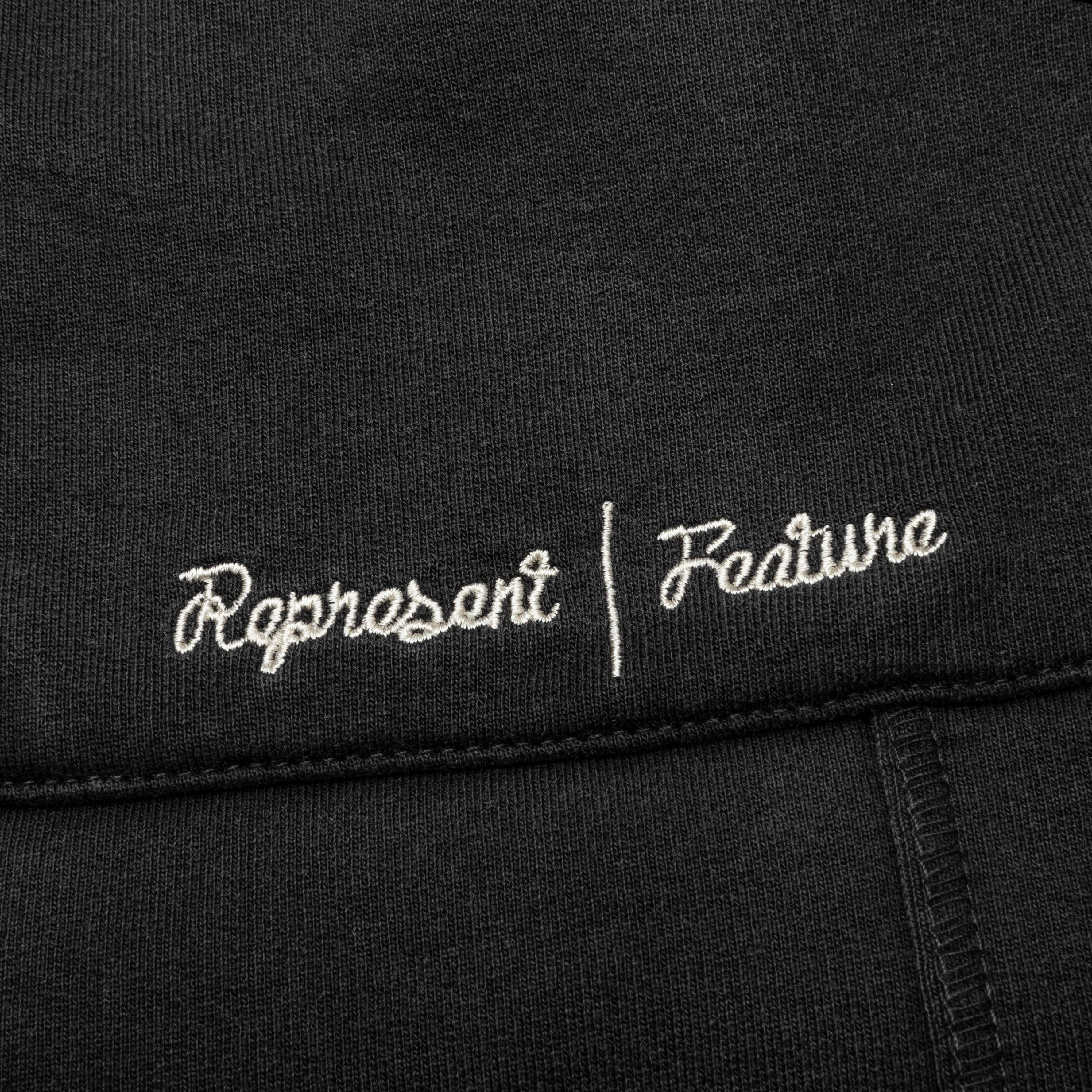 Feature x Represent Sweat Shorts - Stained Black - Image 7