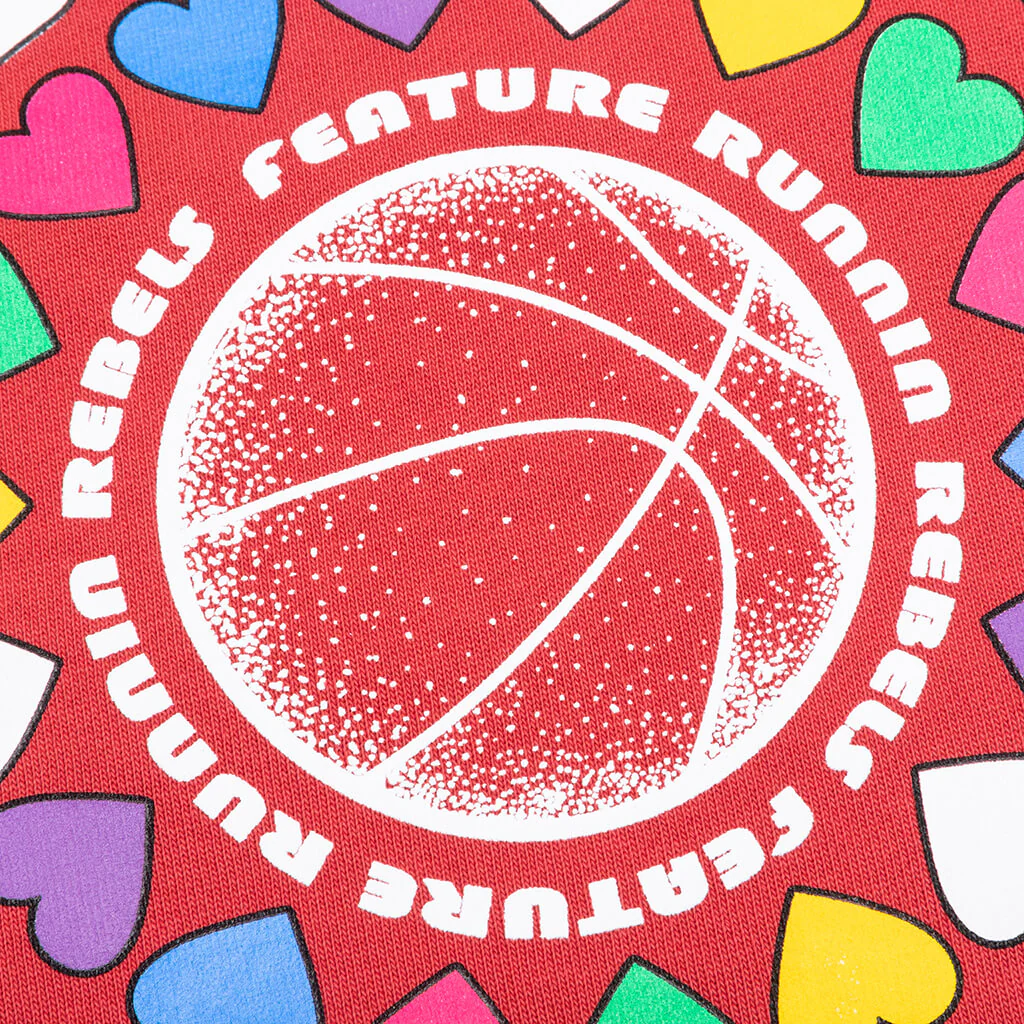 Feature x UNLV Love and Basketball Crewneck - Pigment Red - Image 3