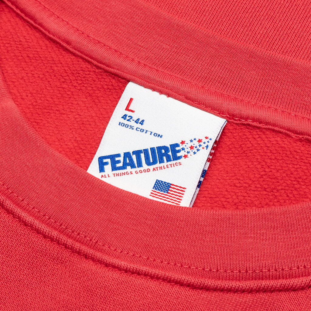 Feature x UNLV Love and Basketball Crewneck - Pigment Red - Image 4