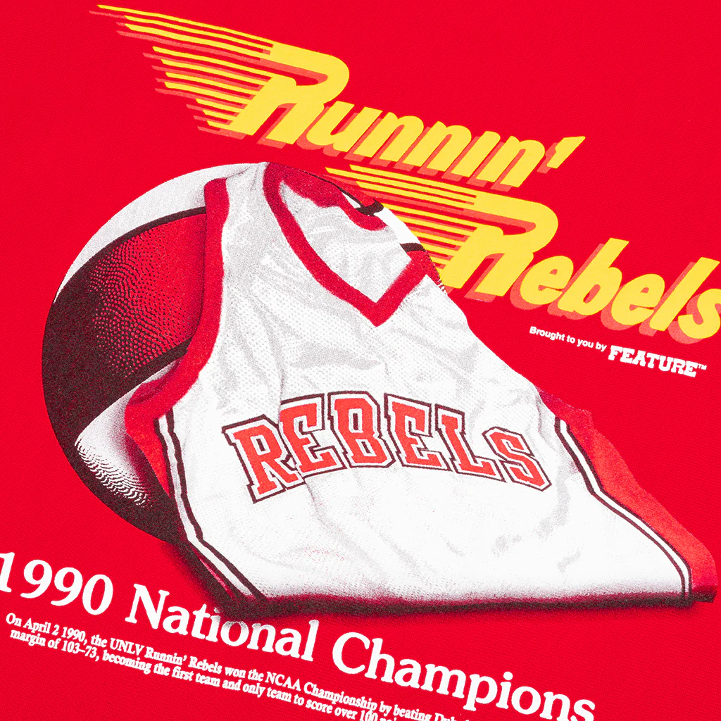 Feature x UNLV Rebel Still Life Crewneck Sweater - Red - Image 3