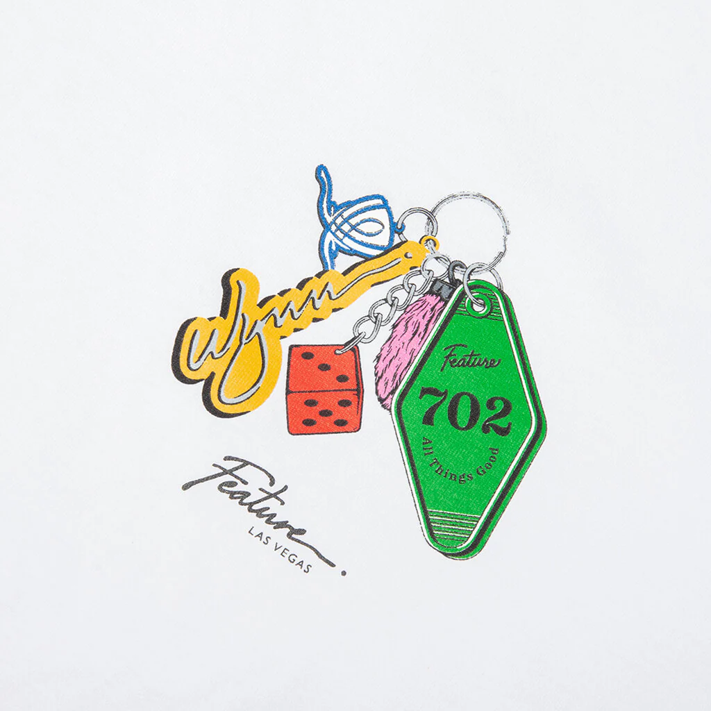 FEATURE x Wynn Keys to the Strip Tee - White - Image 3