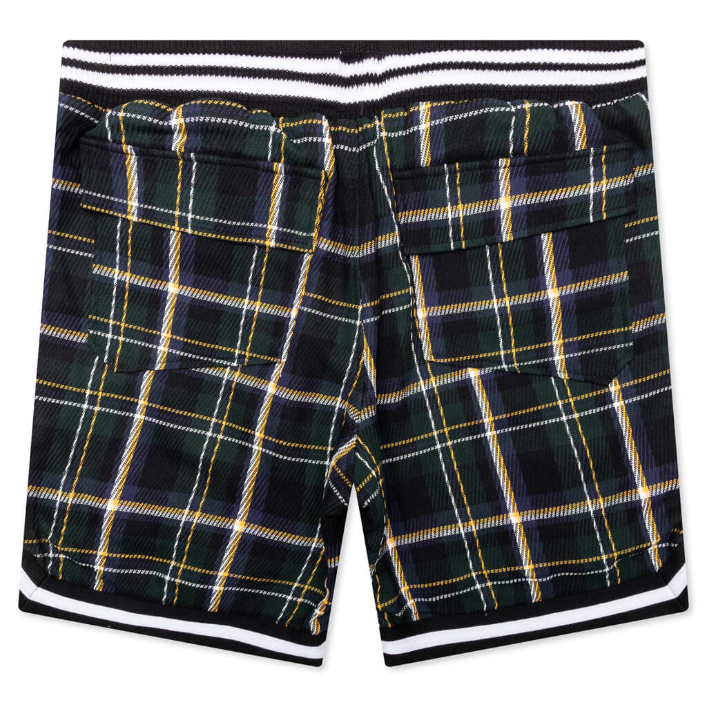 Flannel Court Logo Short - Multi/Green - Image 2