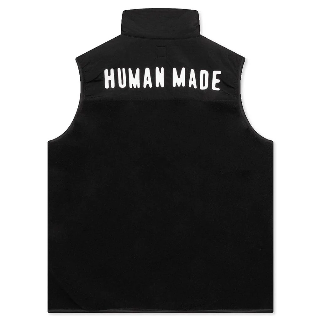 Fleece Vest - Black - Image 2
