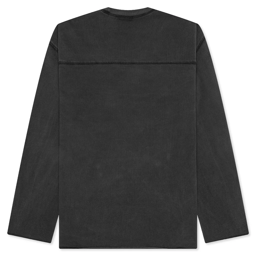Football Crew Pigment Dyed - Washed Black - Image 2