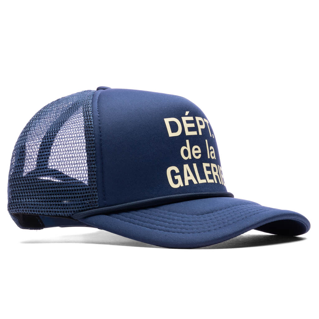 French Logo Trucker Hat - Navy - Image 3