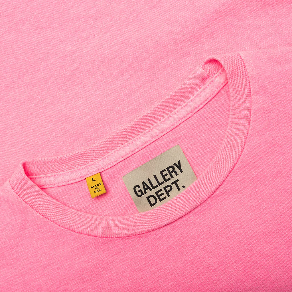 French Tee - Fluorescent Pink - Image 3