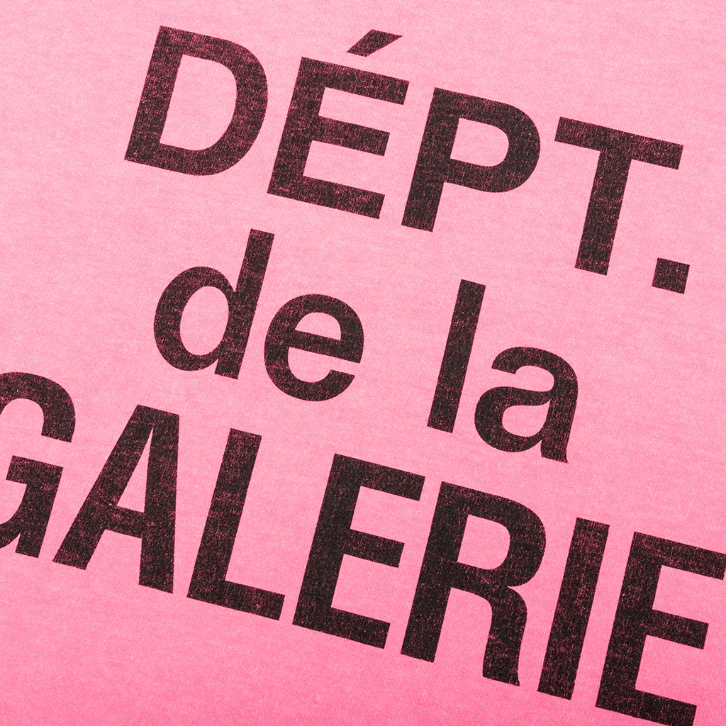 French Tee - Fluorescent Pink - Image 4