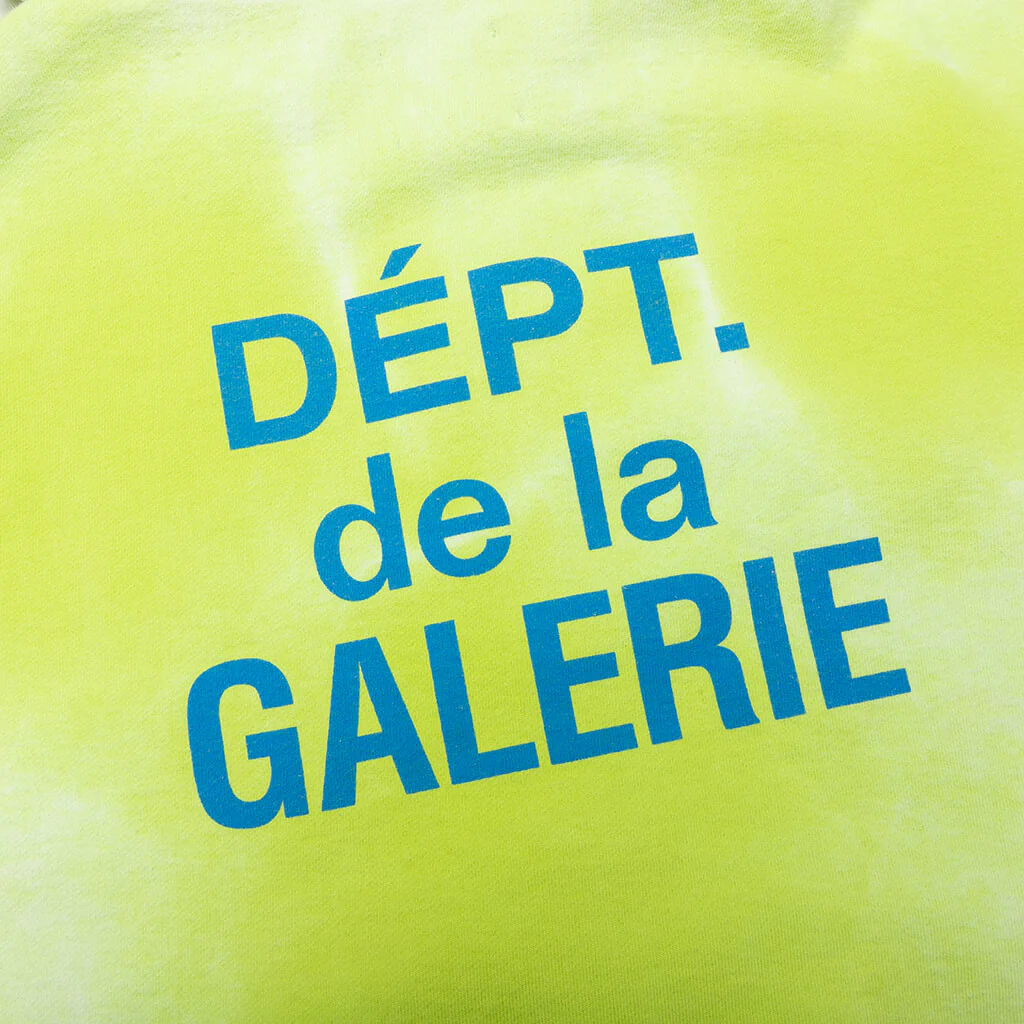 French Zip Hoodie - Lime Green - Image 3