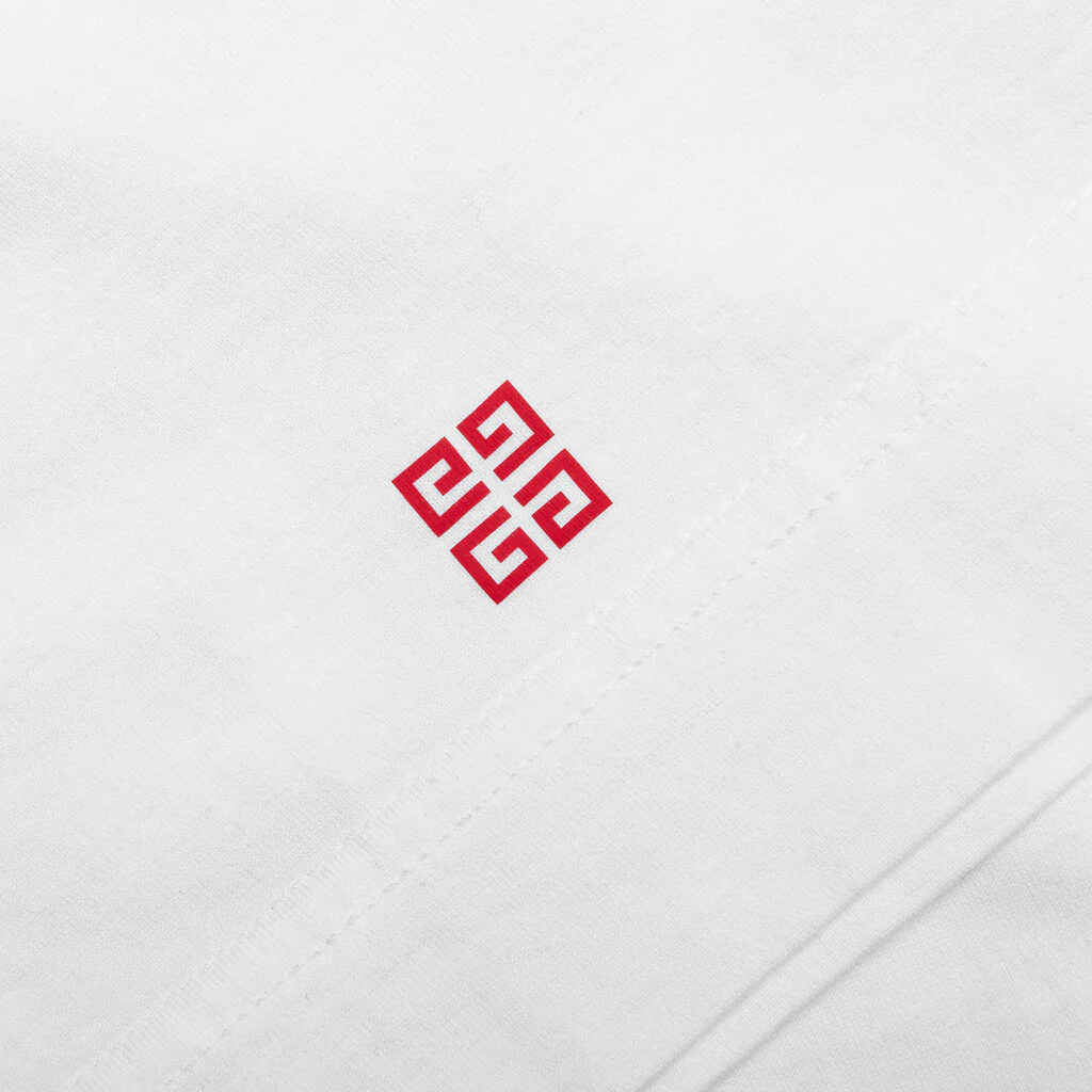 4G Stars T-Shirt - White/Red - Image 4