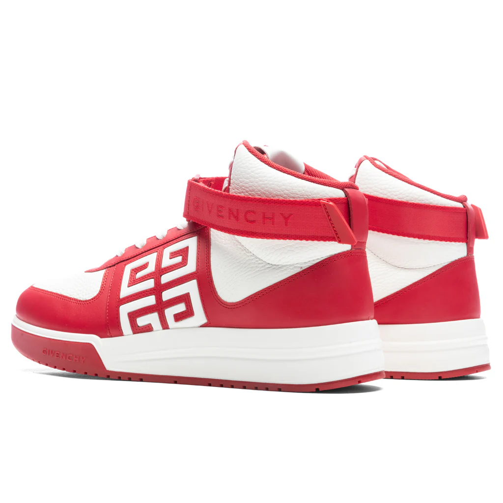 G4 High-Top Sneakers - Red/White - Image 3