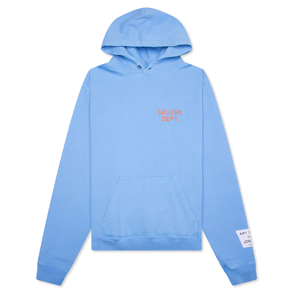 90's GD Logo Hoodie - Baby Blue