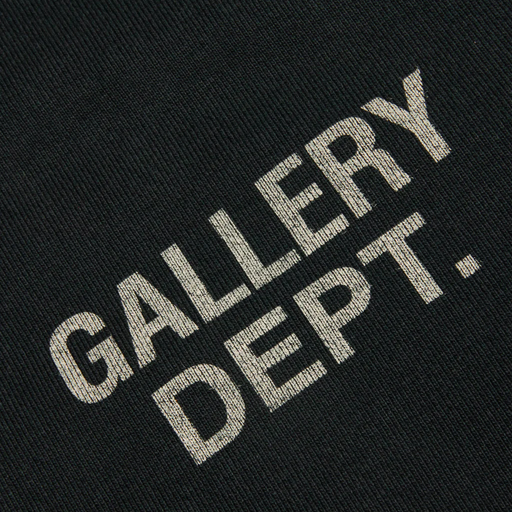 90's GD Logo Hoodie - Vintage Black - Image 3