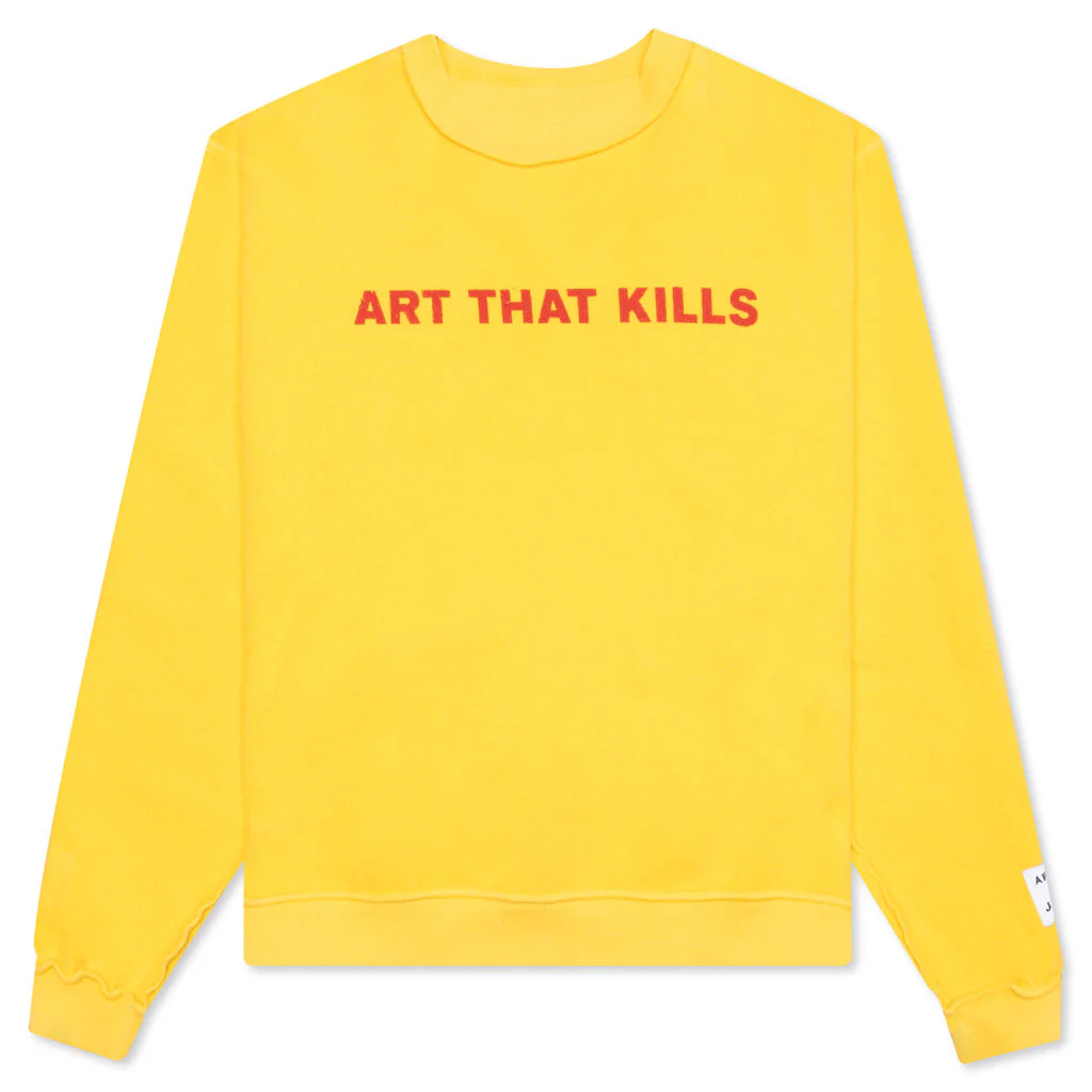 Art That Kills Rev Crewneck - Yellow - Image 3