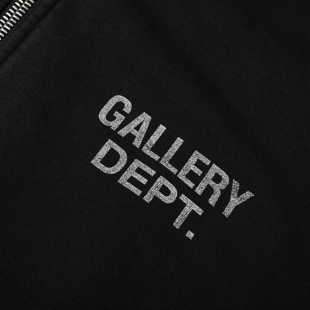 Contrast Panel Sweatshirt - Washed Black/Heather Grey - Image 3